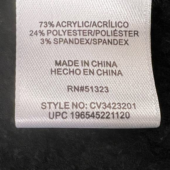 Vince Camuto - Women's Oversized V-Neck-High Low Split Hemline Knit Vest - Black - Picture 13 of 16